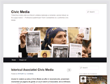 Tablet Screenshot of civicmedia.ro
